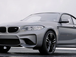 coupe 2-series m2 2016 with interior 3D Model