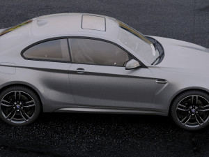coupe 2-series m2 2016 with interior 3Dモデル