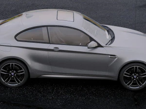coupe 2-series m2 2016 with interior 3D Model