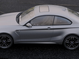 coupe 2-series m2 2016 with interior 3Dモデル