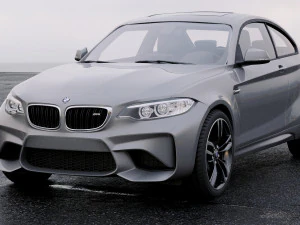 coupe 2-series m2 2016 with interior 3D Model