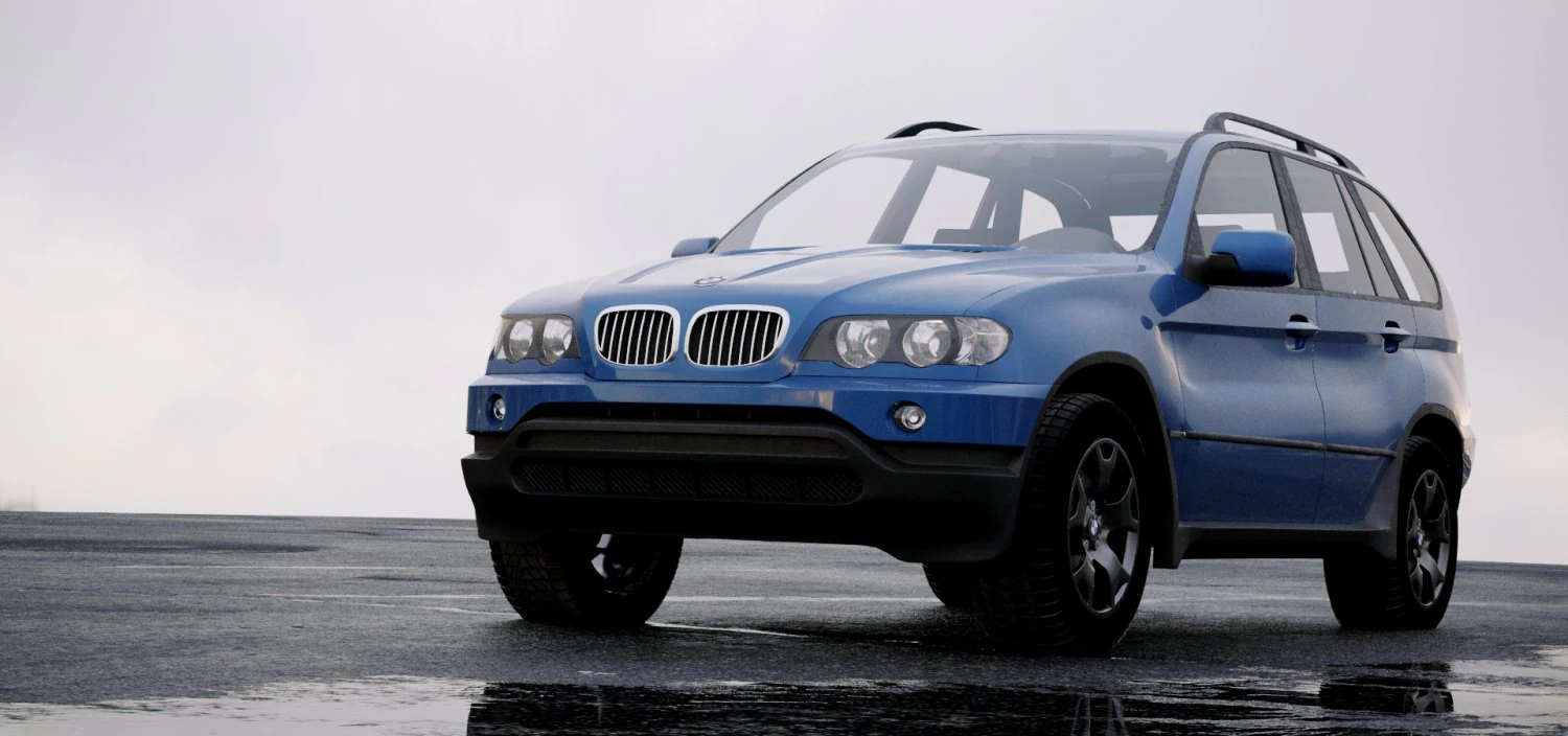 suv x5 2000 3D Model .c4d .max .obj .3ds .fbx .stl .blend 
