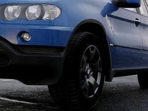 suv x5 2000 3D Model