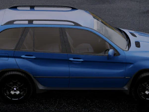 suv x5 2000 3D Model