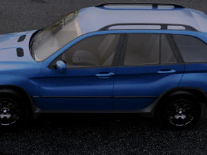 suv x5 2000 3D Model
