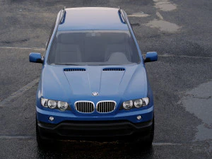 suv x5 2000 3D Model