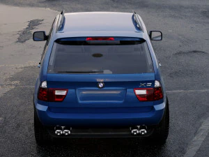 suv x5 2000 3D Model