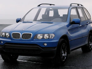 suv x5 2000 3D Model