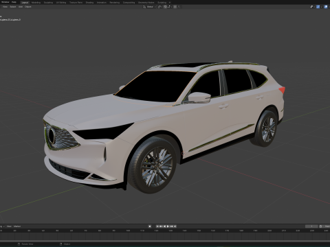 Acura MDX 2022 3Dモデル