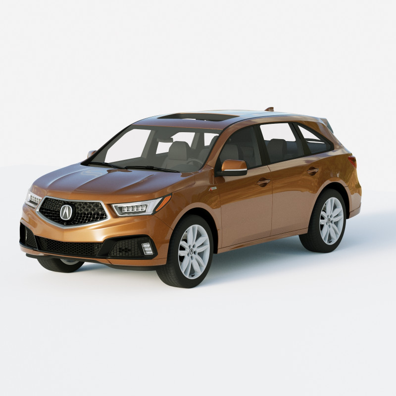 Acura MDX 2019 Modelo 3D .c4d .max .obj .3ds .fbx .stl .blend