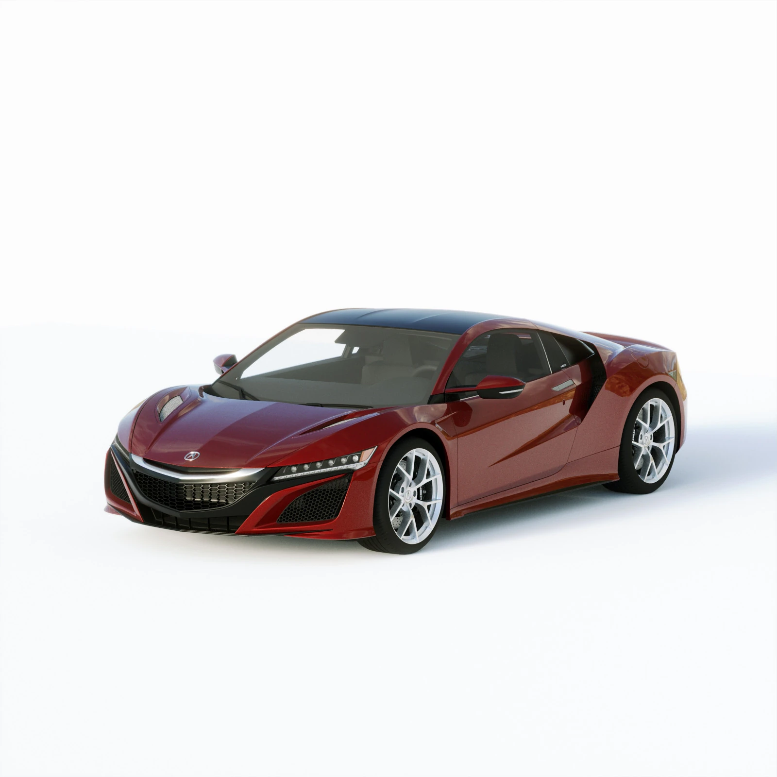 Acura NSX 2019 3D Model .c4d .max .obj .3ds .fbx .stl .blend 