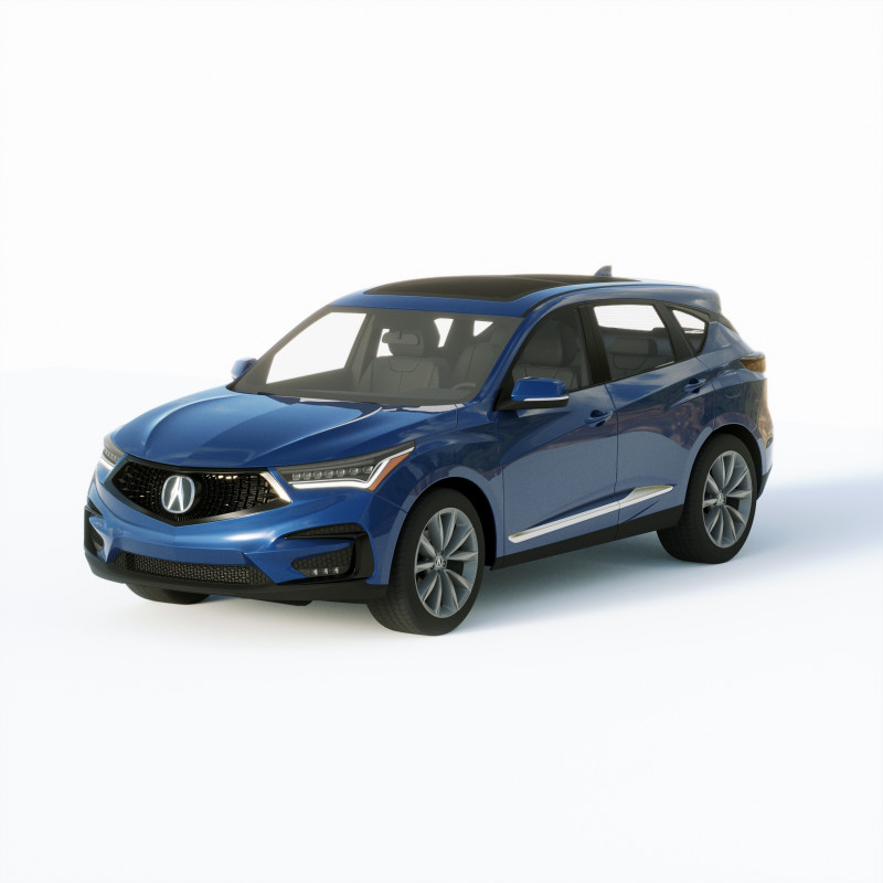 Acura RDX 2019 3D Model .c4d .max .obj .3ds .fbx .stl .blend