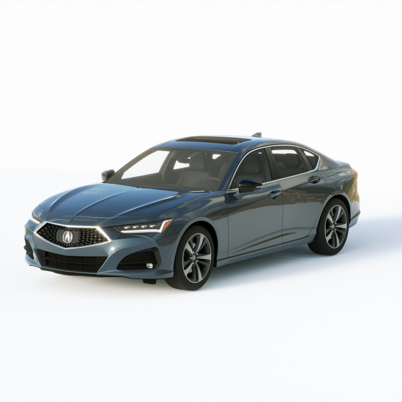Acura TLX 2019 Model 3D .c4d .max .obj .3ds .fbx .stl .blend