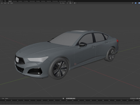Acura TLX 2019 Model 3D
