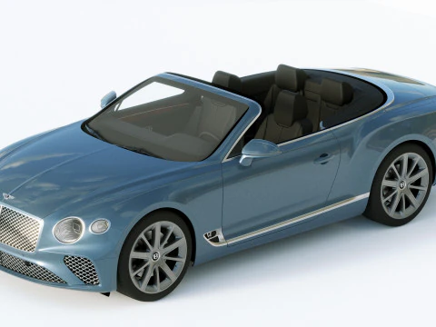 Bentley Continental GT Convertible 2020 3D Model