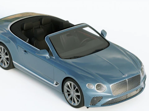 Bentley Continental GT Convertible 2020 3D Model
