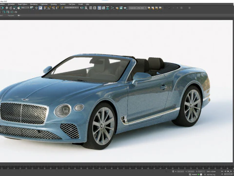 Bentley Continental GT Convertible 2020 3D Model
