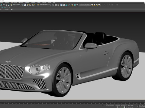 Bentley Continental GT Convertible 2020 Modello 3D