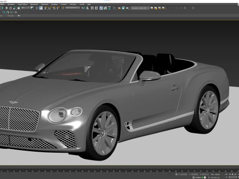 Bentley Continental GT Convertible 2020 3D Model