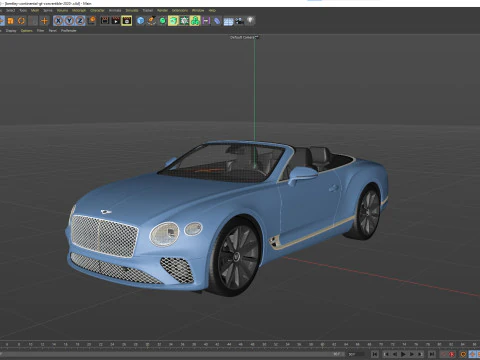 Bentley Continental GT Convertible 2020 3D Model