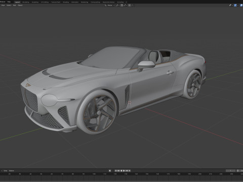 Bentley Mulliner Bacalar 2021 3D Model