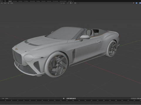 Bentley Mulliner Bacalar 2021 3D Model