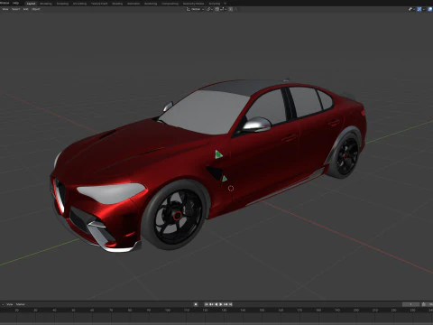 Alfa Romeo Giulia 2021 3D Model