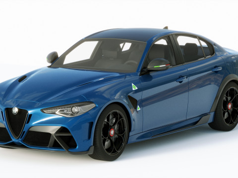 Alfa Romeo Giulia GTAM 2021 Model 3D