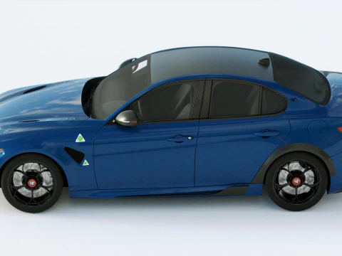 Alfa Romeo Giulia GTAM 2021 3D Model