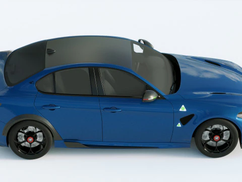 Alfa Romeo Giulia GTAM 2021 3D Model