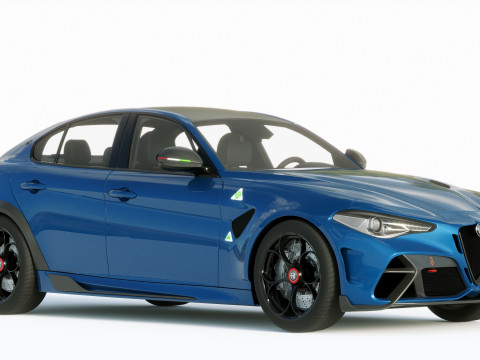 Alfa Romeo Giulia GTAM 2021 Model 3D