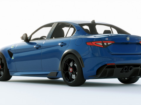 Alfa Romeo Giulia GTAM 2021 Model 3D