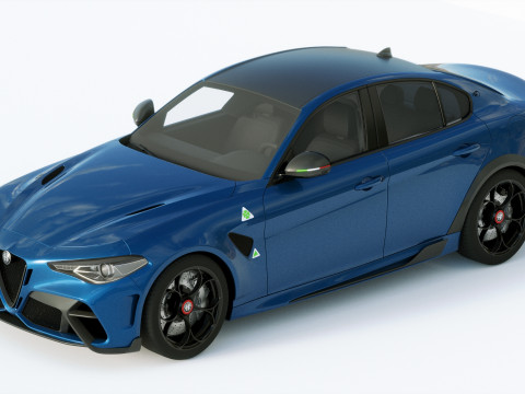 Alfa Romeo Giulia GTAM 2021 Model 3D