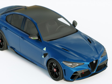 Alfa Romeo Giulia GTAM 2021 Model 3D