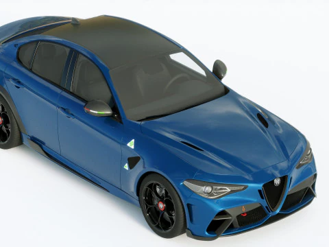 Alfa Romeo Giulia GTAM 2021 3D Model