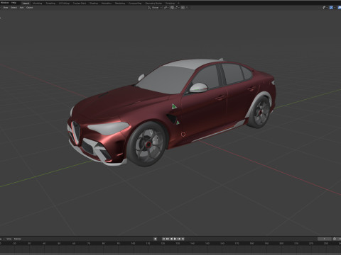 Alfa Romeo Giulia GTAM 2021 Model 3D