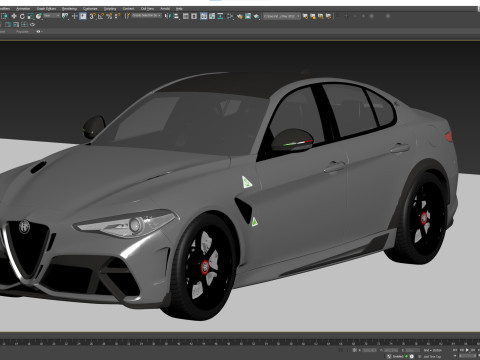 Alfa Romeo Giulia GTAM 2021 Model 3D