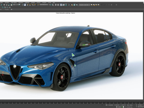 Alfa Romeo Giulia GTAM 2021 Model 3D