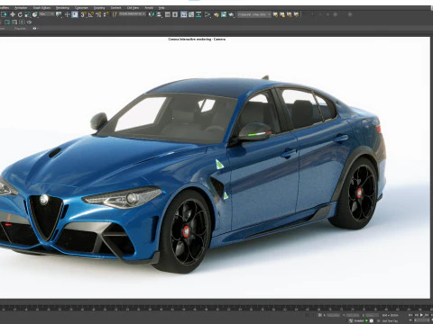 Alfa Romeo Giulia GTAM 2021 3D Model