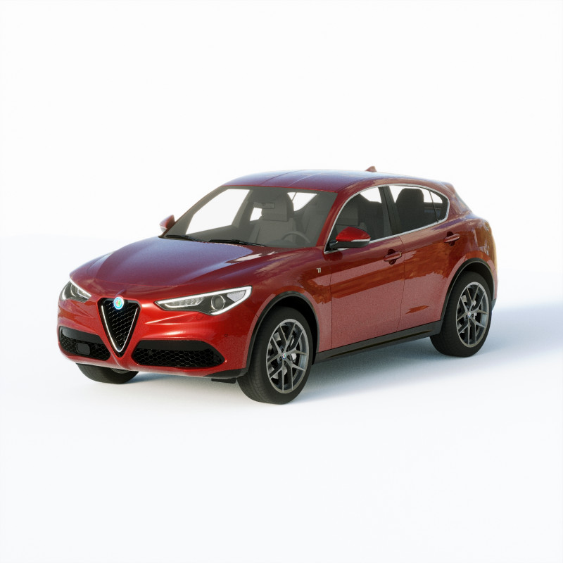 Alfa Romeo Stelvio Ti 2020 Modelo 3D .c4d .max .obj .3ds .fbx .stl .blend