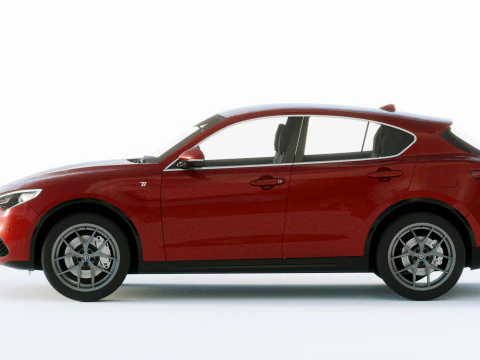 Alfa Romeo Stelvio Ti 2020 3D Model