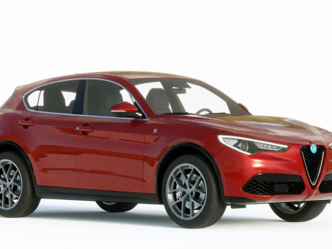 Alfa Romeo Stelvio Ti 2020 3D Model