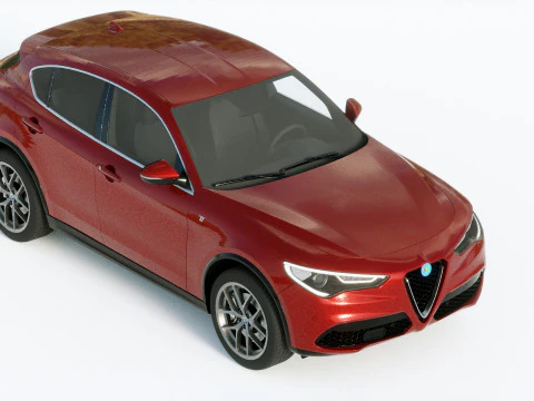 Alfa Romeo Stelvio Ti 2020 3D Model