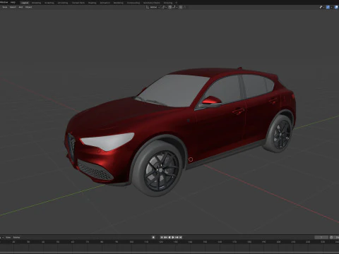 Alfa Romeo Stelvio Ti 2020 3D Model