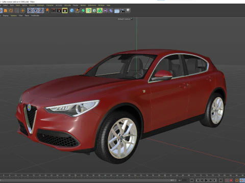 Alfa Romeo Stelvio Ti 2020 3D Model