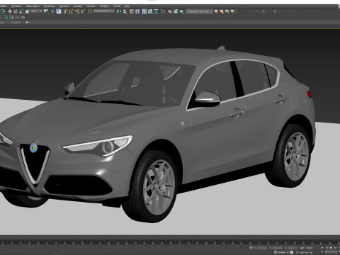 Alfa Romeo Stelvio Ti 2020 3D Model