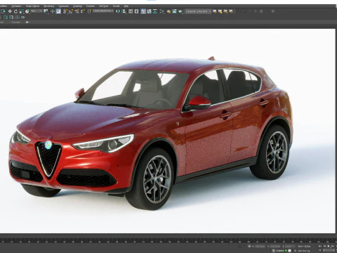 Alfa Romeo Stelvio Ti 2020 3D Model
