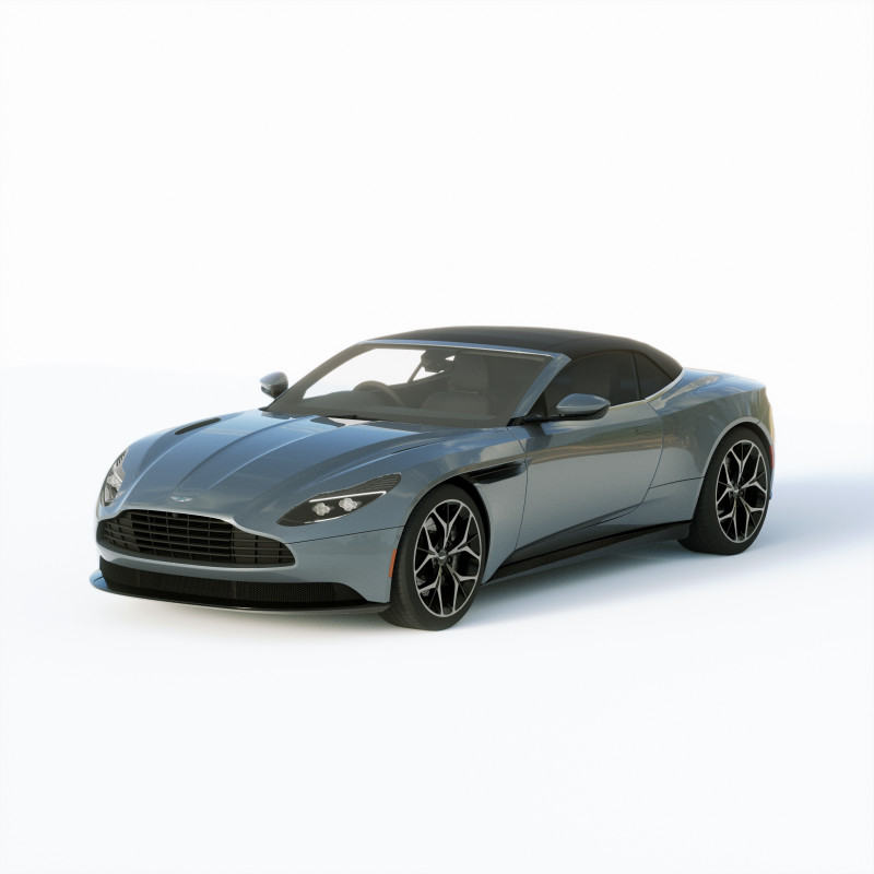 Aston Martin DB11 Volante 2019 3D Модель .c4d .max .obj .3ds .fbx .stl .blend 