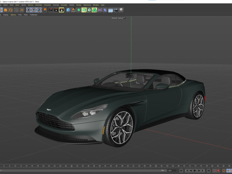Aston Martin DB11 Volante 2019 3D Модель