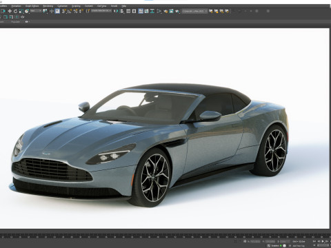 Aston Martin DB11 Volante 2019 3D Модель